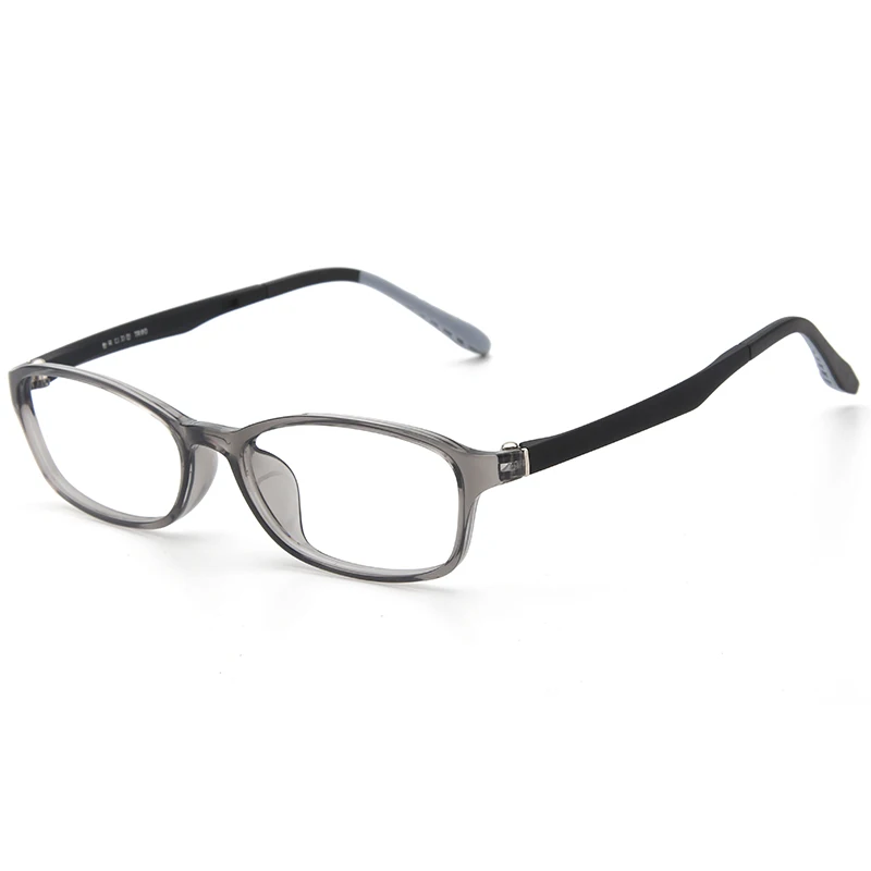 Очки с защитой от синего света для мальчиков и девочек, Astigmatic TR90, оправа, очки по рецепту, Настраиваемые линзы при близорукости - Цвет оправы: gray black