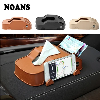 

NOANS Car Model Tissue Box Multifunction Phone Holder Cards Clip Box For Fiat 500 Punto Chevrolet Cruze Aveo Peugeot 206 307 308