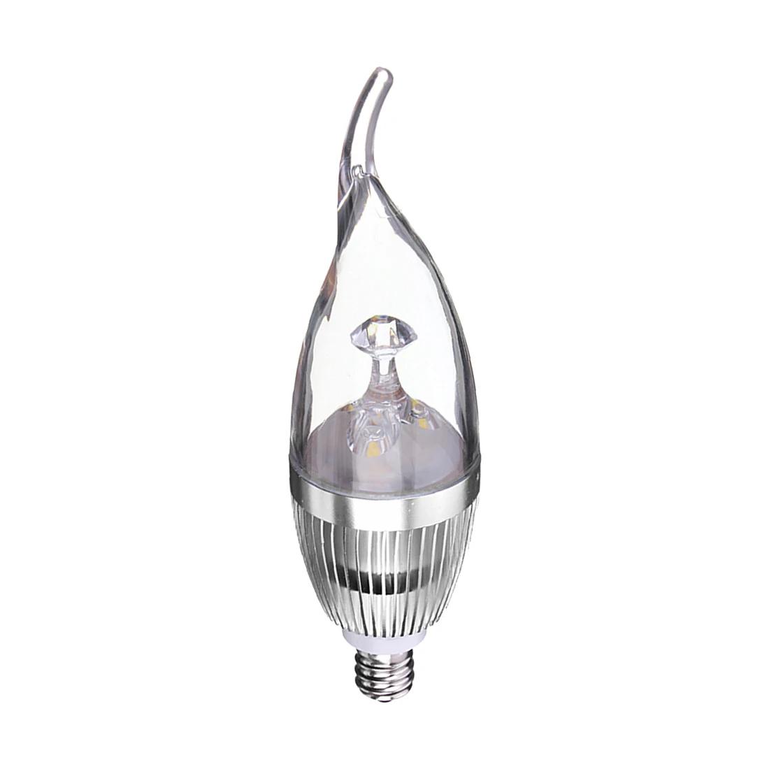 

E12 3W LED Candelabra Chandelier Candle Light Bulb Base type ; Wattage:E12 Silver 3W