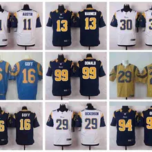 Stitiched, Los Angel Джаред Гофф, Eric, Todd garley II, Aaron Donald, Nick Foles Elite для мужчин Джерси