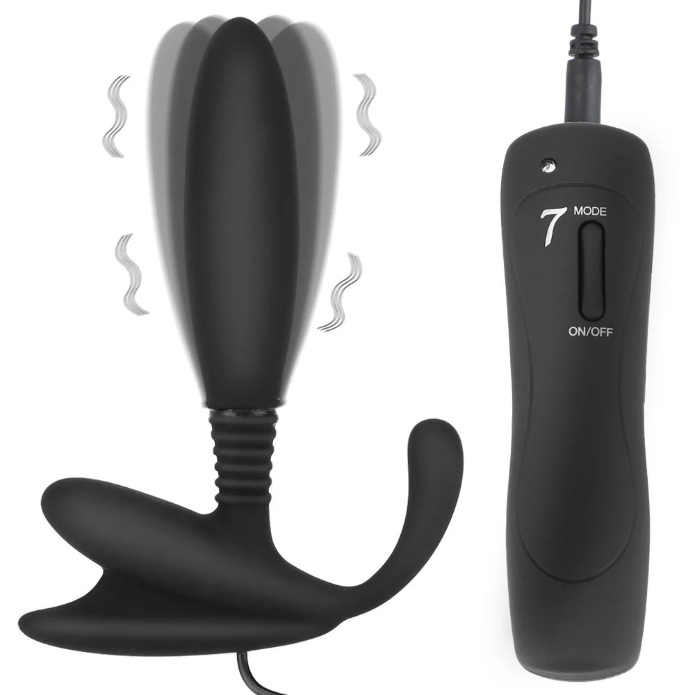 Prostate Massager Anal Vibrator Silicone 7 Vibration Modes_voghion.com