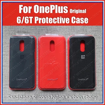 Перейти на Алиэкспресс и купить Чехол для OnePlus 6t A6013, официальный, оригинальный, 1 + 6T, на заказ, силиконовый, песчаник, нейлон, карбон, кожаный чехол-книжка
