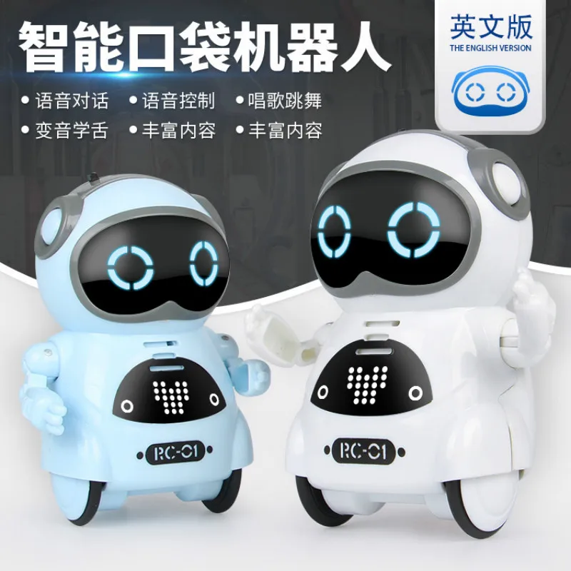 

Electric Multifunctional Voice Smart Mini Pocket Robot Early Education Puzzle Interactive Story Robot