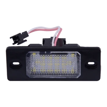 

DWCX 12V-30V 18 LED Car License Light Plate Fit for VW Golf MK4 MK5 Jetta Bora Passat Tiguan Porsche Cayenne 6000-6500K 128LM