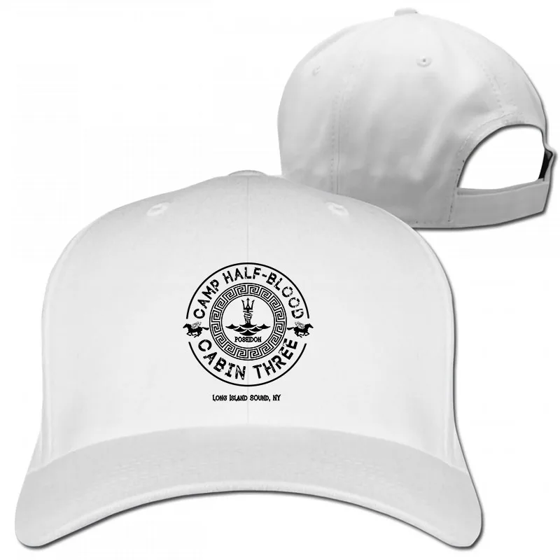 Перси Джексон Кэмп половина крови бейсбольная кепка Мужчины Женщины Дальнобойщик шляпы Мода Регулируемая Кепка - Цвет: 1-White