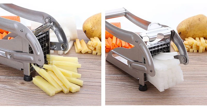 Высокое качество нержавеющая сталь бытовой картофель огурец овощи фрукты слайсер картофель слайсер кухня нарезка для картофеля фри инструмент