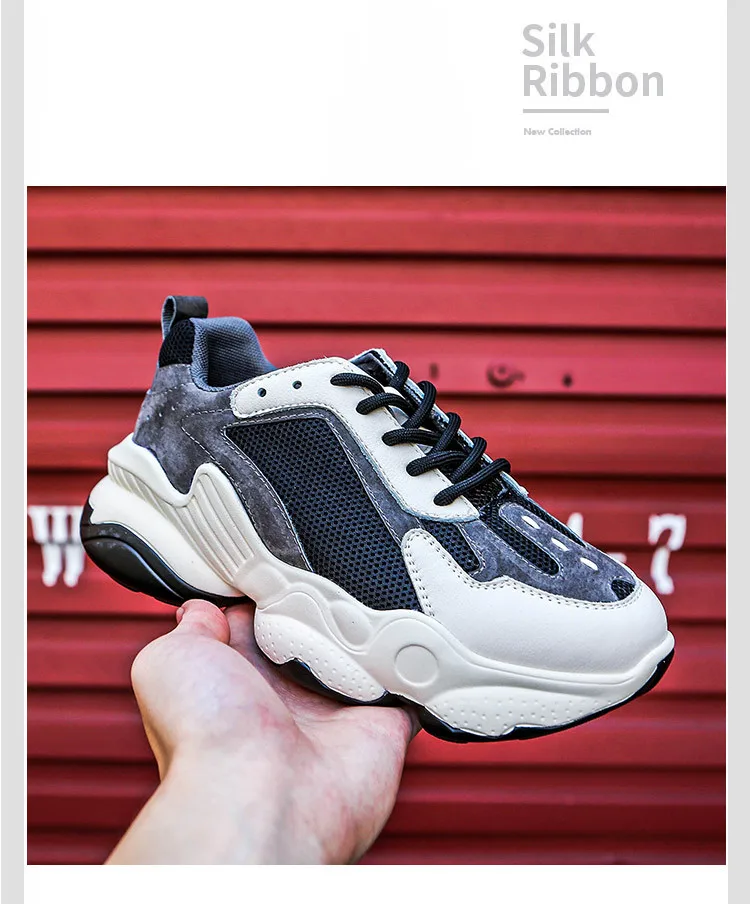 Casual Shoes Women Dad Shoes Ladies Autumn New Sneakers Real Leather Casual Shoes Woman Breathable Female Chunky footware