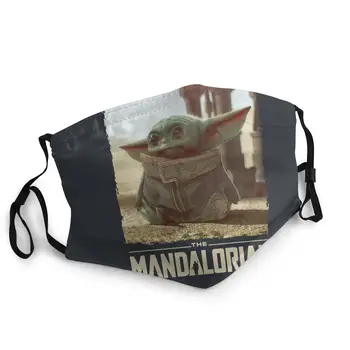 

Star Wars Baby Yoda Reusable Face Mask Printed The Child Anti Bacterial Dust Mask Protection Mask Respirator Mouth Muffle