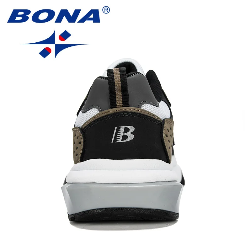 Ceny BONA 2019 nowi projektanci krowa Split buty do biegania męskie buty sportowe Zapatillas buty sportowe męskie buty do chodzenia na świeżym powietrzu wygodne