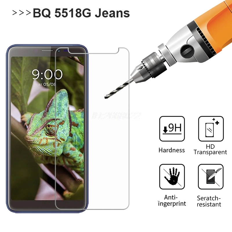 Закаленное стекло для BQS BQ 5518G джинсов Защитное экрана на Pelicula джинсы Защитная