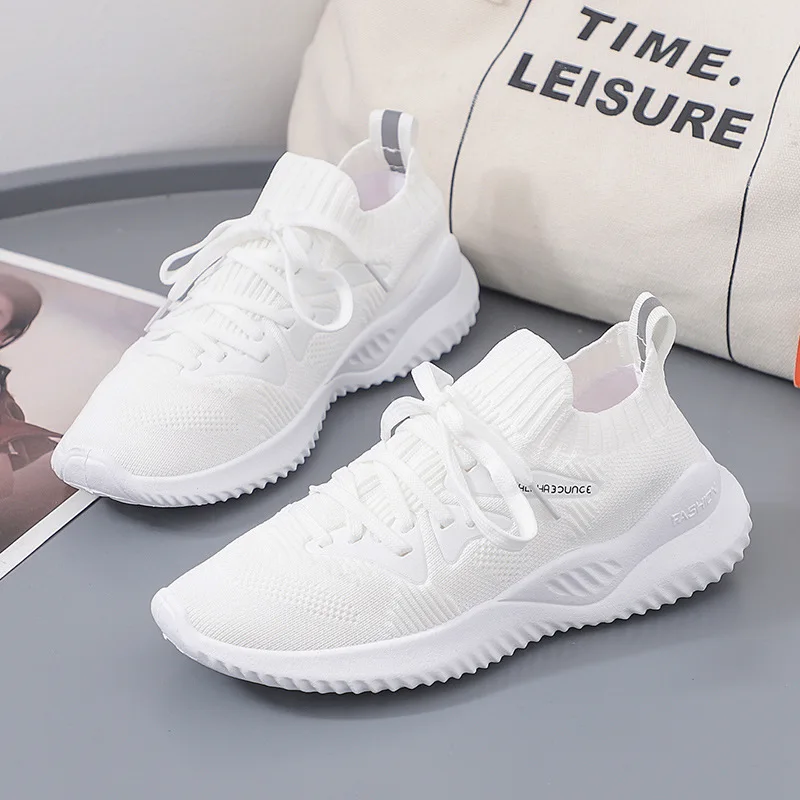 

2019 Spring Online Celebrity Korean-style Versatile Casual Sports Shoes Breathable Mesh Fitness Running Shoes Summer Fly Weaver