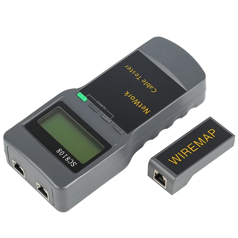 SC8108 Портативный ЖК дисплей измеритель сети и LAN Телефон Кабельный тестер метр с