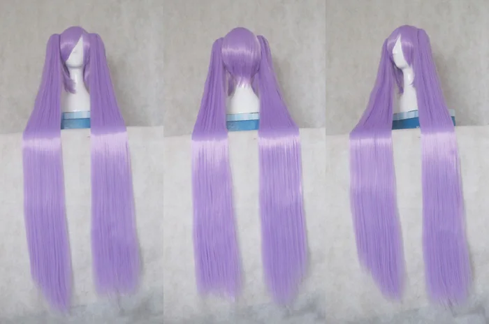Парик для косплея Vocaloid MIKU LUCKY STAR Hiiragi Kagami высокотемпературные волосы из