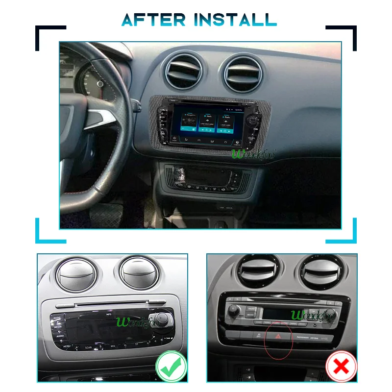 магнитола 2 din андроид Android 10 автомагнитола радио PX6 для Seat Ibiza MK4 6J 2009 2013 навигация