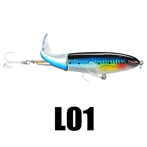 SeaKnight Plopper Fishing Lure SK050 SK051 SK053 7PCS/lot 13g 39g 19g Rotating Tail Whopper VMC Hooks Hard Bait Fishing Lure Set - Цвет: 7PCS Color L01