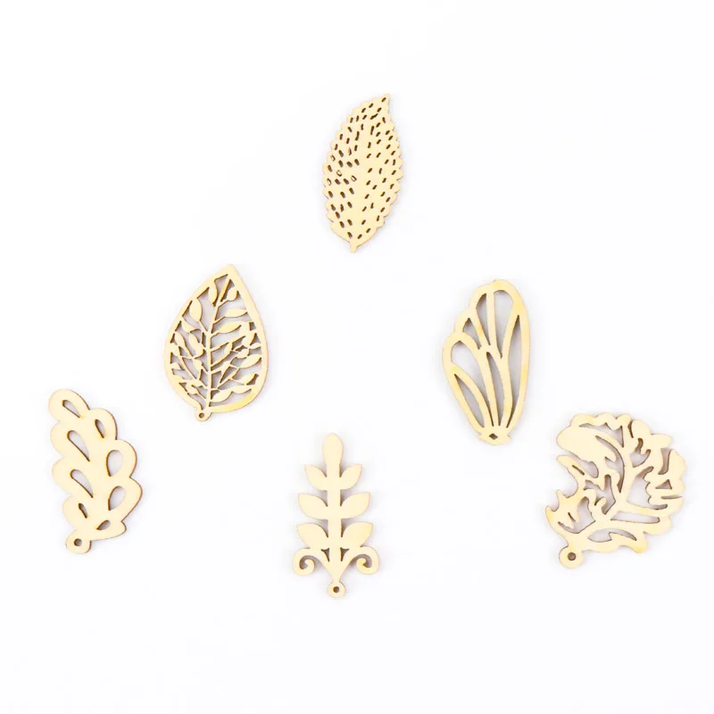 Mixed-Leaves-Pattern-Wooden-Scrapbooking-Art-Collection-Craft-for-Handmade-Accessory-Sewing-Home-DIY-20-40mm (3)