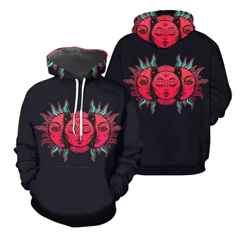 

Liumaohua Hippie colorful Trippy Psychedelic 3d hoodies/shirt/Sweatshirt Winter autumn Harajuku Long sleeve streetwear tops