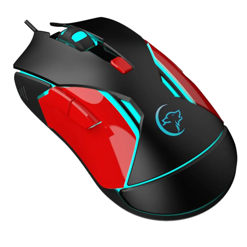 7 цветов, проводные USB геймерские мыши, мышь для компьютера, ноутбука, ПК, для Windows Mac OS Linux, эргономичный дизайн, мыши