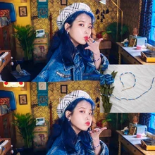 Синий бисер браслет любовь стихотворение IU Blueming MV стиль Корея простой подарок женские браслеты ювелирные изделия