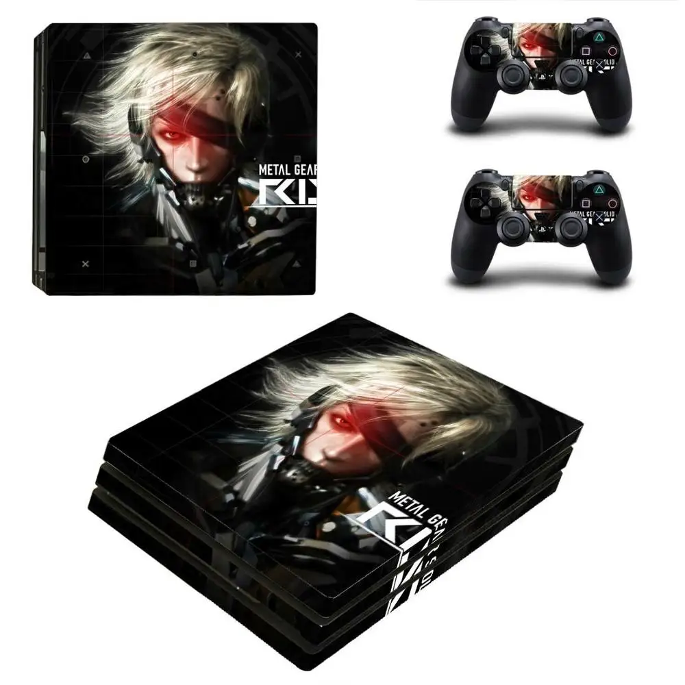 YSP4P-2008 Металлическая Шестерня твердая PS4 Pro наклейка Play station 4 кожа наклейки для playstation 4 PS4 Pro консоль и контроллер Скины Виниловые - Цвет: YSP4P-2008