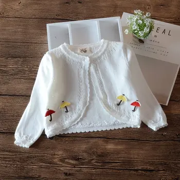 

Daily Shool Girls Jacket Coat Kid Cute Umbrella Children Sweet 100% Cotton Cardigan Coat 1 2 3 4 5 6 7 8 Year Kid Clothes 205034