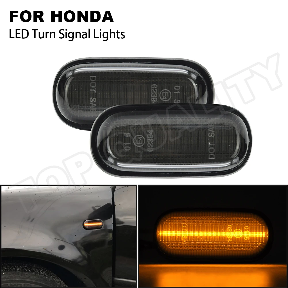 2PCS OE LED Side Marker Turn Signal Lamp For Honda S2000 1999 2009
