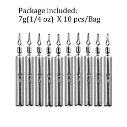 10pcs Versatile Fishing Sinker Set - Precision Drop Shot Weights (10pcs 7g sinkers)