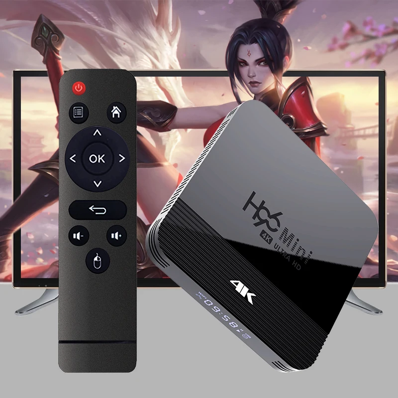 H96 Мини ТВ приставка Android 9 0 1 ГБ ОЗУ 8 Гб Google RK3228 четырехъядерный Wifi Youtube 4K