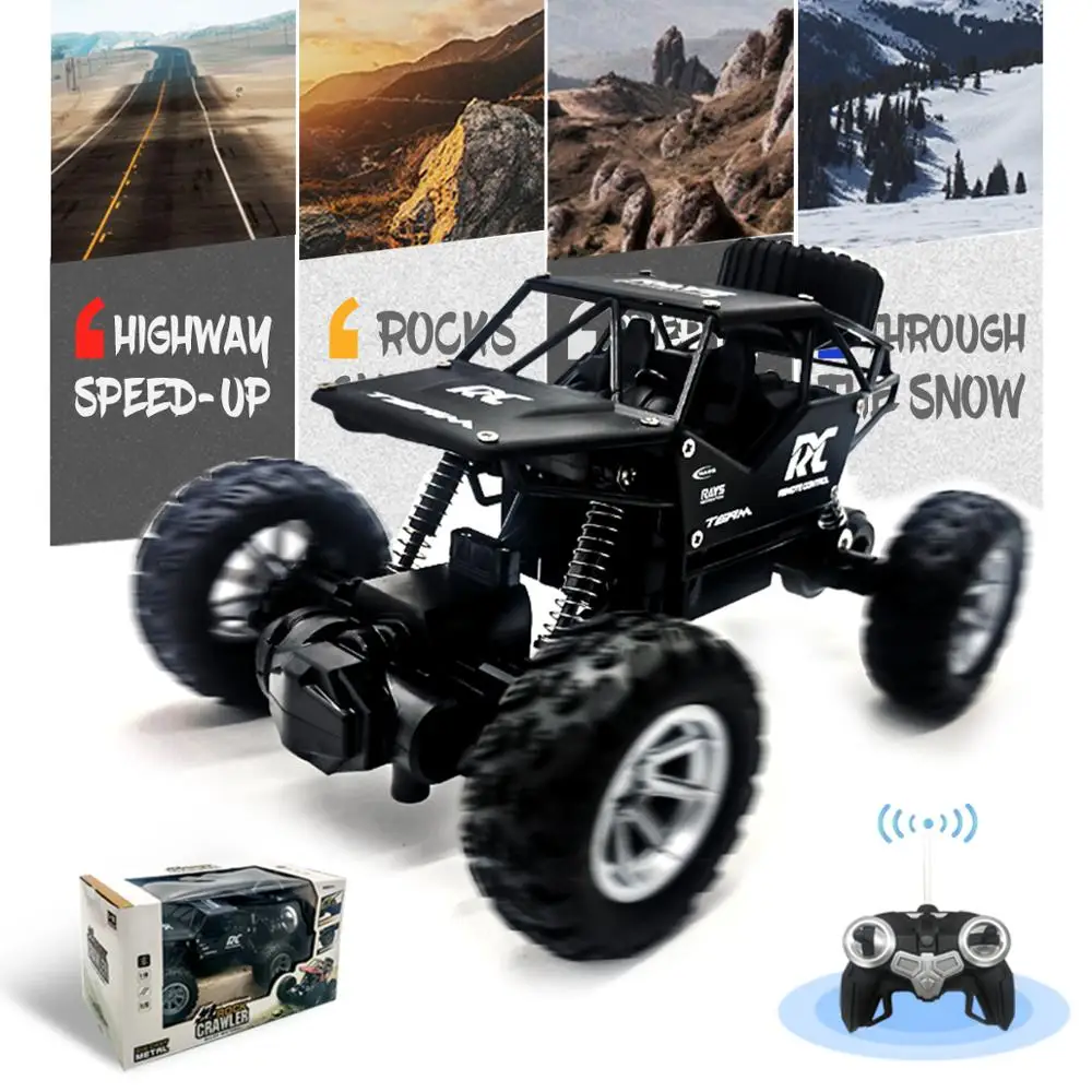 

Remote Control Car 1/18 RC Car 4WD Buggy Toy High Speed Off-Road Climbing Vehicle Toys for Children
