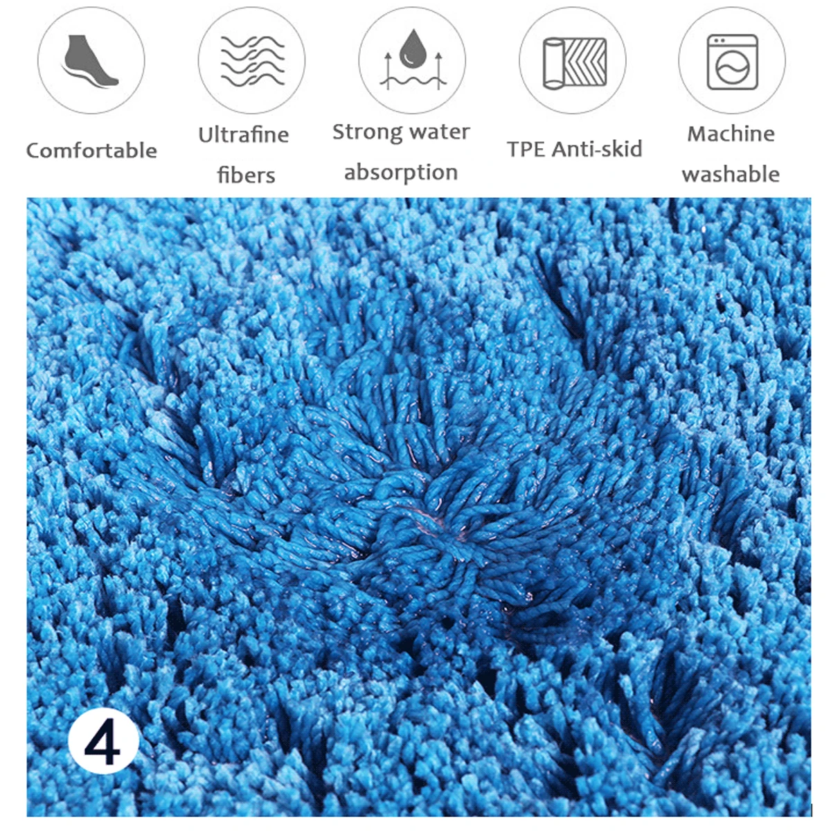 Eco-Friendly Europe Geometric 143*61cmFluffy Rugs Anti-Skid Shaggy Area Rug Dining Room Home Bedroom Floor Mat