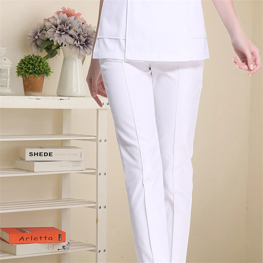 Medical Uniforms for Women Nurse Surgical Pant Hospital Doctors Scrub Work Wear Thin Solid Nursing Scrubs Pant Costumes
