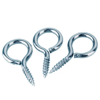 

NEW 200PCS New Sheep Eye Screw Rings Hand Tighten The Screw-type Ring