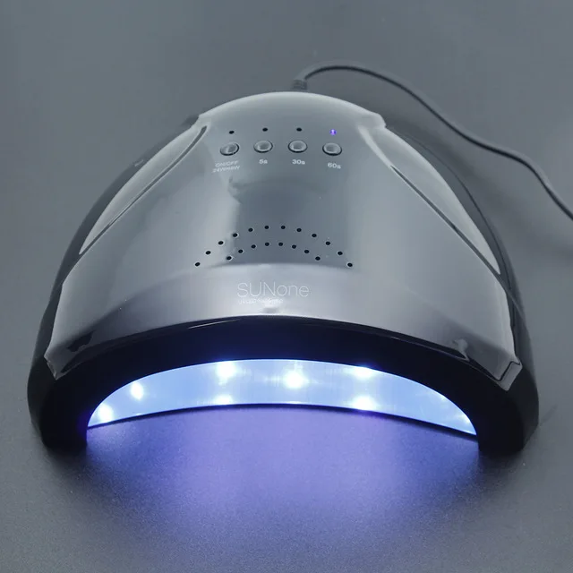 SAMVI УФ-светодиодный светильник SUNone профессиональный UV led лампа для ногтей 48 Вт Сушилка для ногтей УФ светодиодный Сушилка для ногтей Светодиодный УФ-сушка для ногтей лампе - Цвет: Black