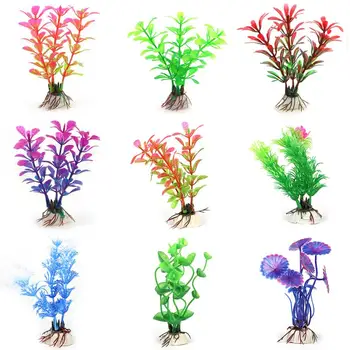 

Ornament Aquarium 5 Pcs Decoration Plastic Water Grass Aquatic Plant Fish Tank