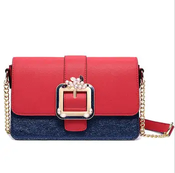 

Women's bag 2020 new Korean version of the chain small square bag lock ladies handbag