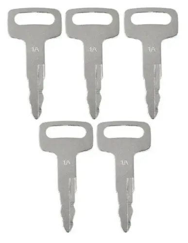 5pc  For Nissan Forklift Equipment Forklift,Compactor, Backhoe Loader, Boom Lift,Combine Ignition Keys KEY00-GB01A