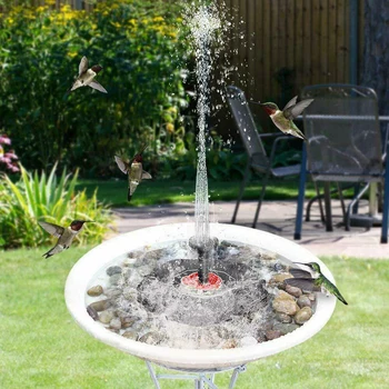 

Solar Fountain Water Pump Rose Solar Power Pump Bird Bath Fountain Water Floating Pond Garden Patio Decor For Garden Decoration