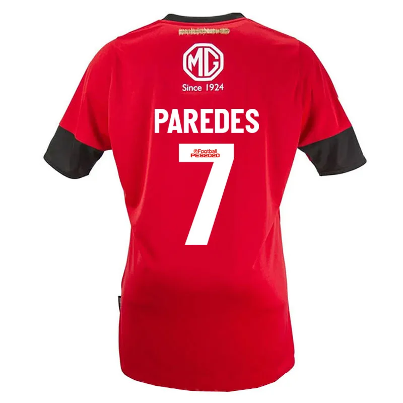 Paredes Tercera Camiseta Colo-Colo Chile мужские майки тройники с красной вышивкой на заказ Colo Club - Цвет: Paredes