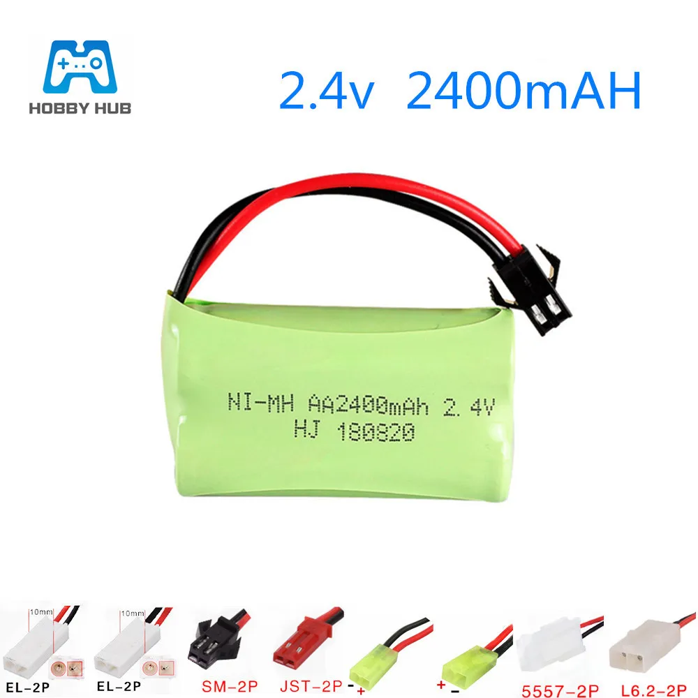 2,4 V 2400mAh AA перезаряжаемая батарея для радиоуправляемых игрушек электрический игрушечный инструмент освещение 2,4 v AA 2400 mah nimh батареи для радиоуправляемых игрушек