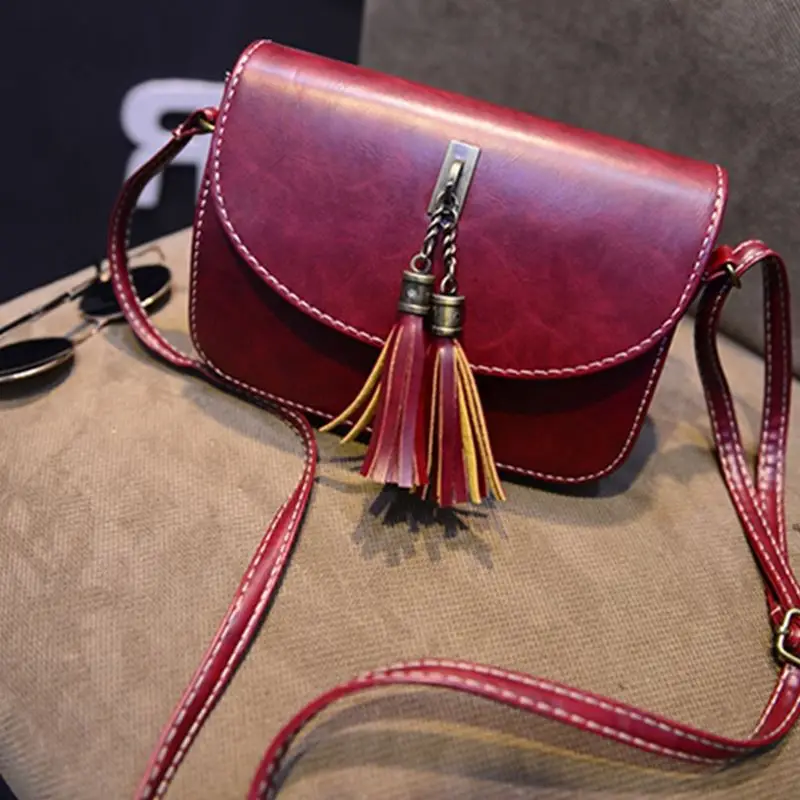 

2017 Spring And Summer New Style Fashion WOMEN'S Bag Korean-style Retro Fashion Tassel Bag Trend Crossbody Bag Small Bag