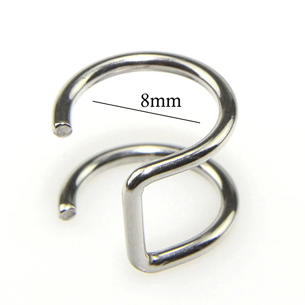 Fashion stainless steel Punk Rock Ear Clip Cuff Wrap Earrings No piercing-Clip On Cartilage Wrap fake Earring 1pc