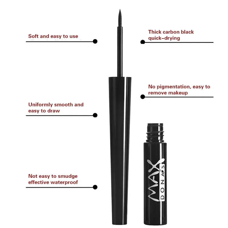 Waterproof Non-dizzy Dyeing Long-Lasting Eyeliner Liquid Quick Dry Liquid Eyeliner