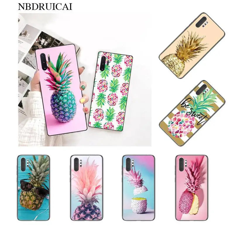 Высококачественный чехол для телефона NBDRUICAI с цветным ананасом Samsung Note 3 4 5 7 8 9 10 pro