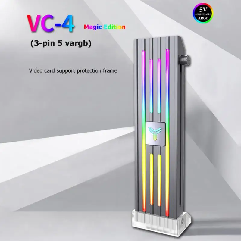 Jonsbo VC-4 Video Card Stand 5V 3pin ARGB Graphics Card GPU Brace Support for ATX/MATX/ITX Chassis Motherboard