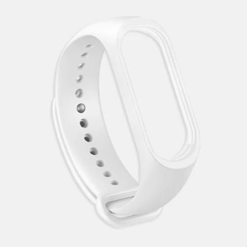 Для Xiaomi mi ремешок 4 ремешок силиконовый браслет для Xiaomi mi 4 аксессуары браслет mi Band 4 замена двойной цвет ремни - Цвет: White