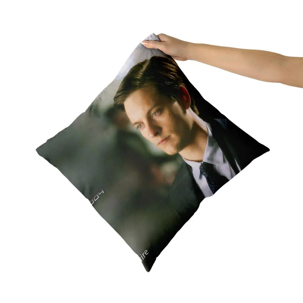 Tobey Maguire хлопчатобумажные парусиновые наволочки на заказ для диванных