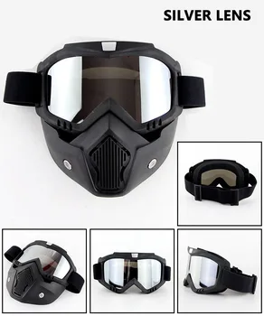 

Capacetes Para Moto Glasses with Breathable Foam Mask casco Moto Goggles Helmet Motorcycle PC Lens Goggles For Cyclegear CG12