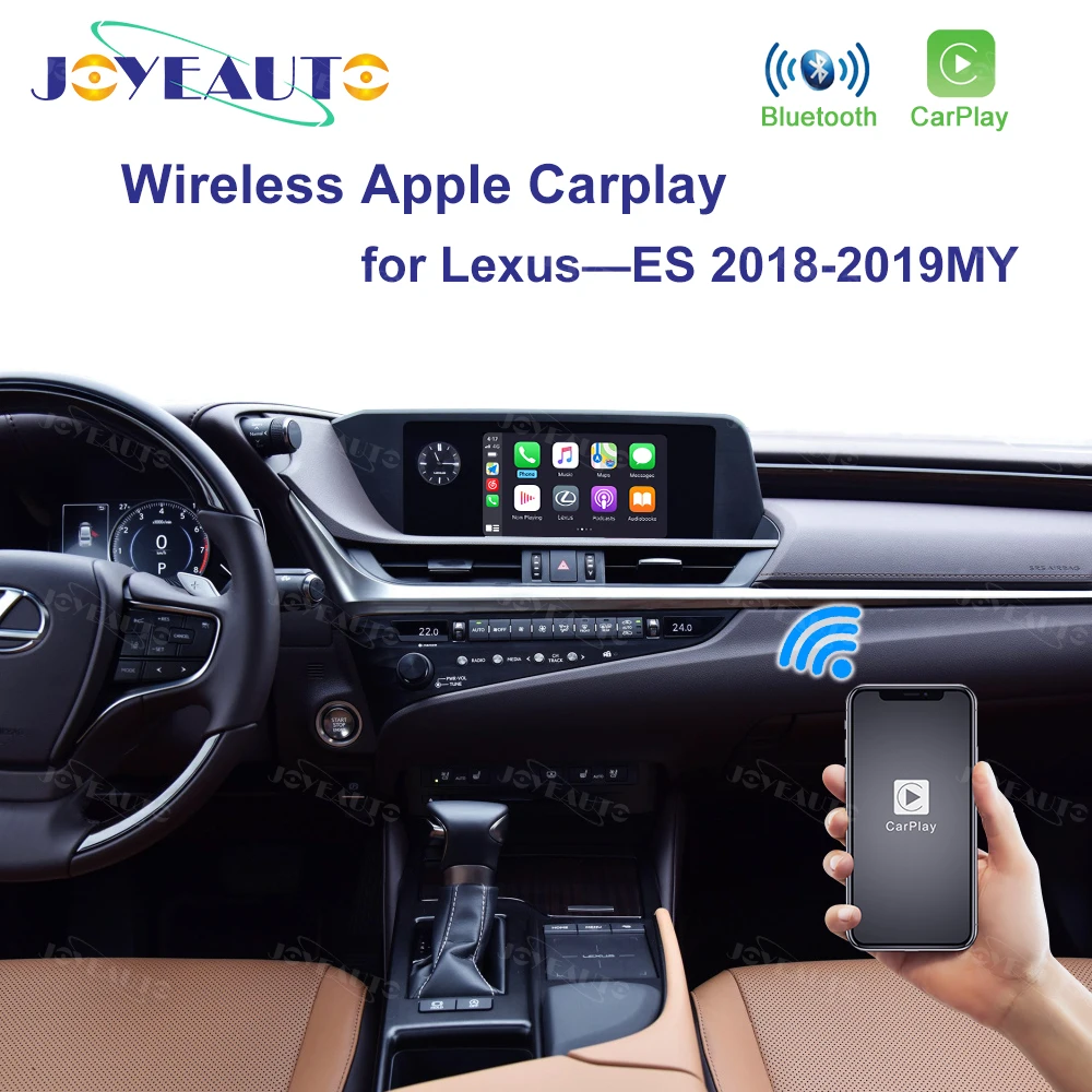 

Joyeauto Wireless Apple Carplay for Lexus ES 2018-2019 Android Auto/Mirroring iOS13 Mirroring Support Real Camera Guidelines