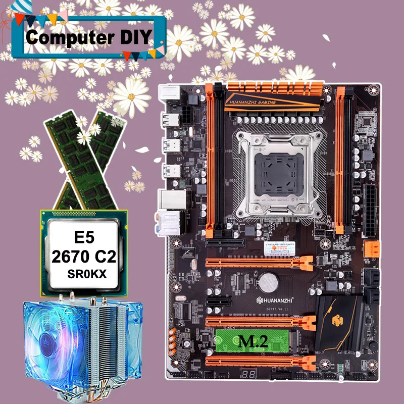 NHUANANZHI deluxe X79 LGA2011 игровая материнская плата CPU RAM Combos Xeon E5 2670 C2 с CPU fan RAM 32G (2*16G) DDR3 1600MHz RECC NHUANANZHI deluxe X79 LGA2011 игровая материнская плата CPU RAM Combos Xeon E5 2670 C2 с CPU fan RAM 32G (2*16G) DDR3 1600MHz RECC