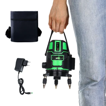 

2/3/5 Green Line Laser Level Self-leveling Horizon Vertical Cross Line 360 Degree Rotary 6 Poins 532nm Cross Lines Laser Level